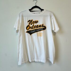 White and Black Short Sleeve Tees